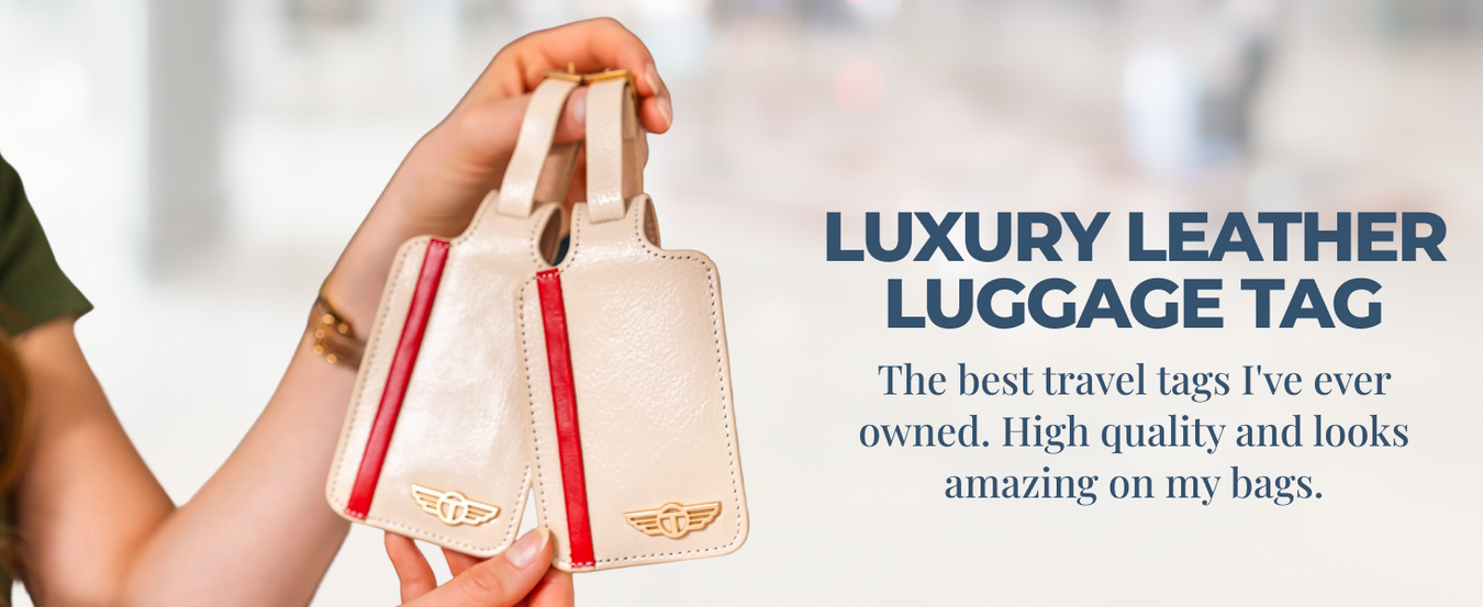Genuine Leather Luggage Tags