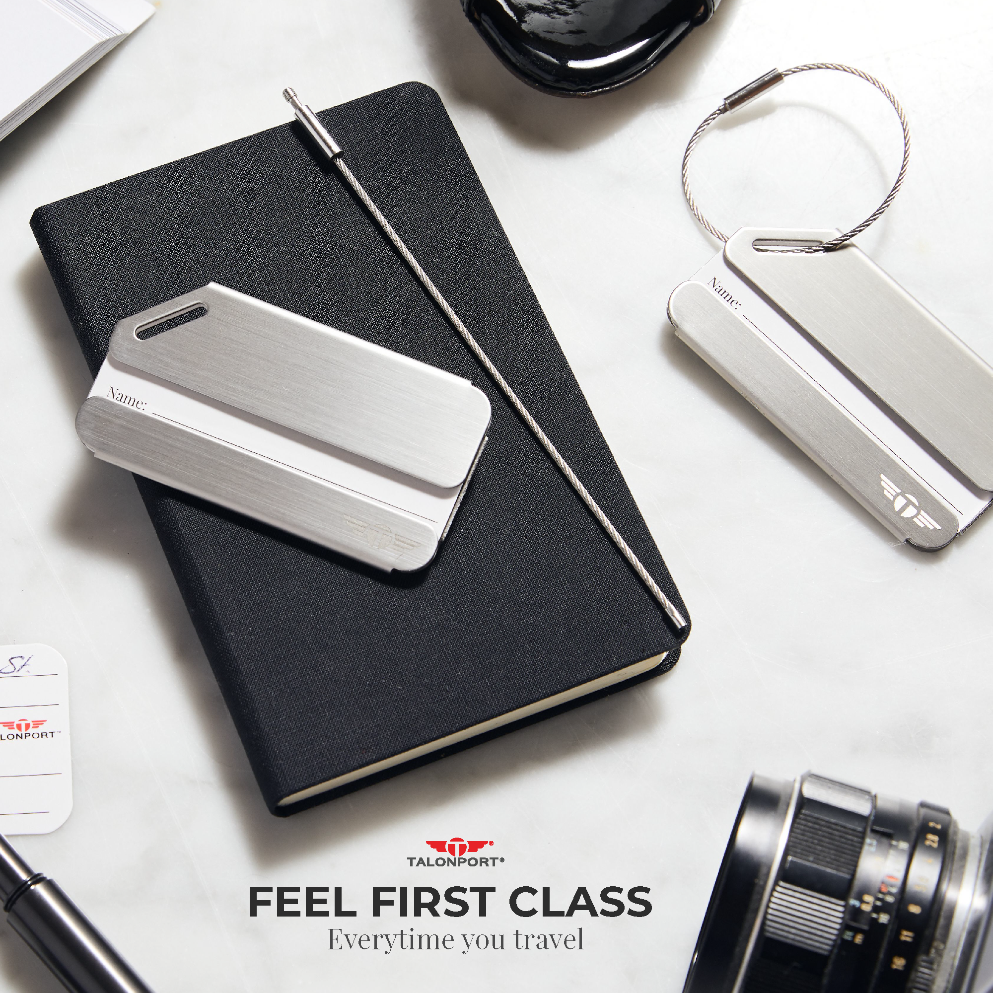 Stainless steel luggage tags top personalized